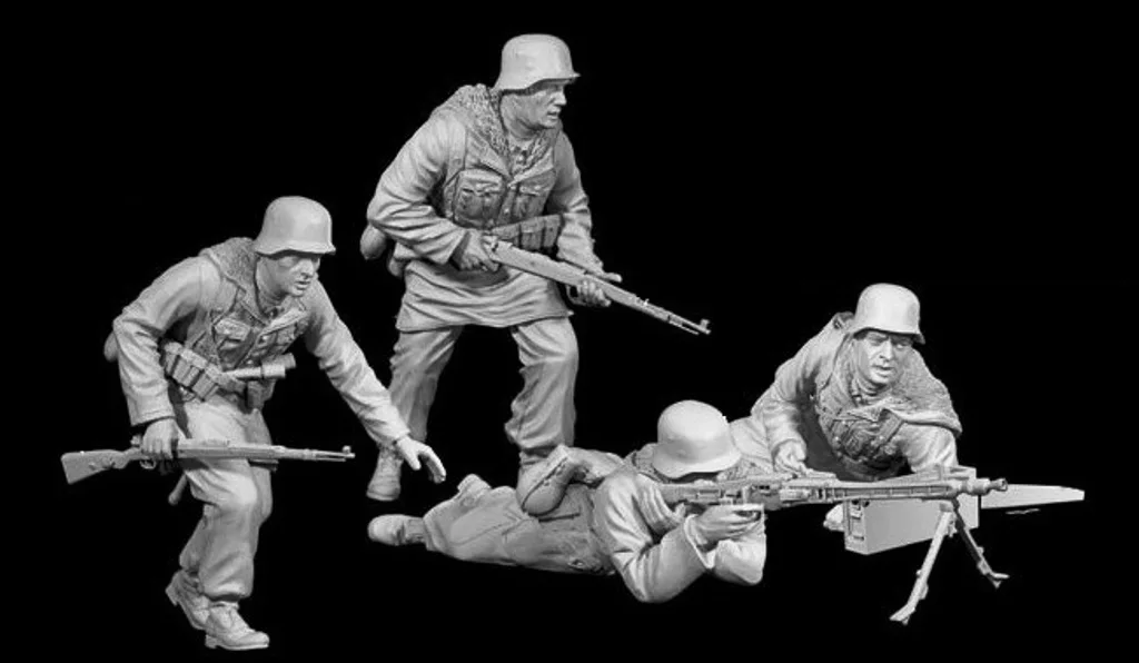 Figurine Militaire 1/35 En Résine – Soldat D'infanterie Allemand WWII Non Assemblé Et Non Peint, Pour Modélisme Et Collection