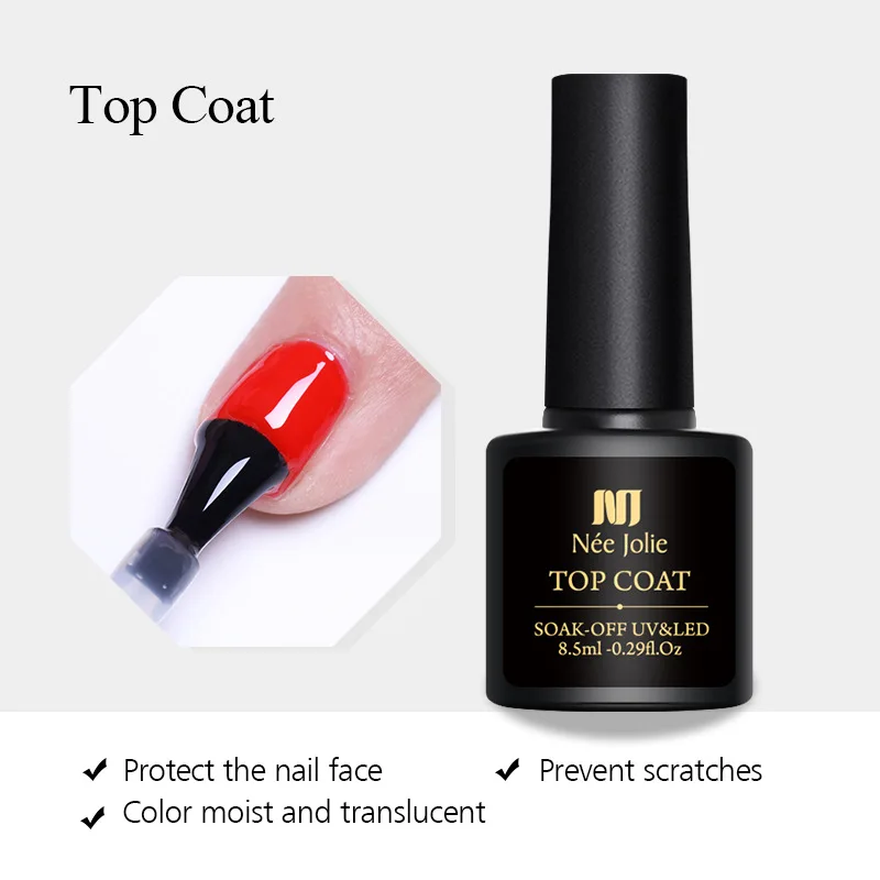 1/2/3PCS Clear Nail Gel Professional Finish High-quality Clear Nail Gel Top Coat Chip-resistant Popular Uv Varnish