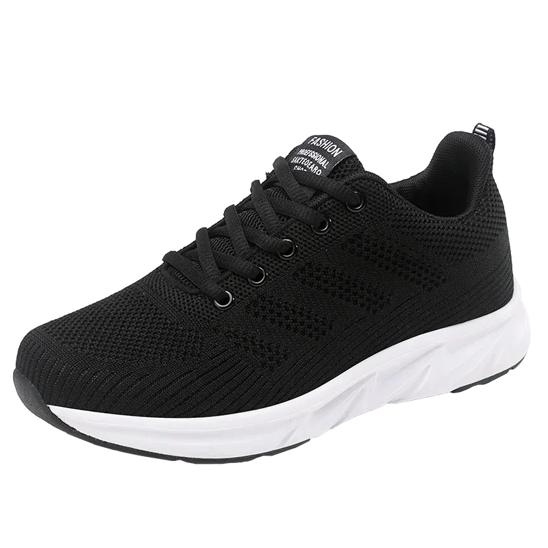 Women Flying Weave Breathable Non-Slip Casual Sneakers Four Seasons All-Match Running Shoes Ladies Comfortable Jogging Shoes
