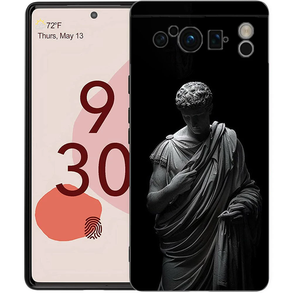 Ancient Greek Sculpture Shockproof Black TPU Phone Case