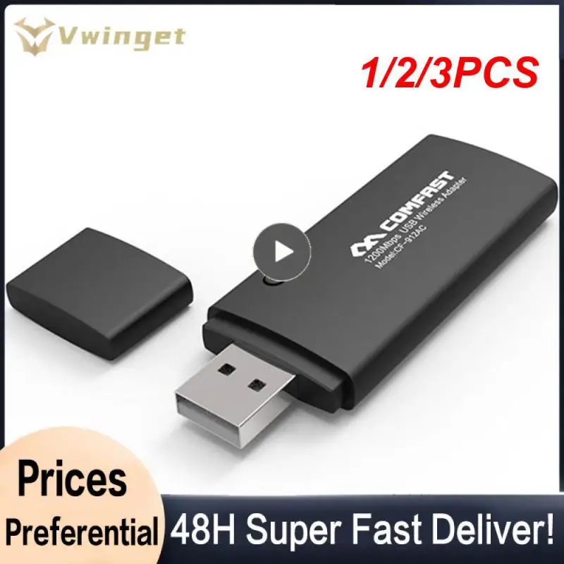 

1/2/3PCS CF-912AC 1200M 802.11AC Laptop Dual Band 2.4Ghz + 5Ghz USB RTL8812AU Linux Wifi Adapter Wireless Dongle Adaptor