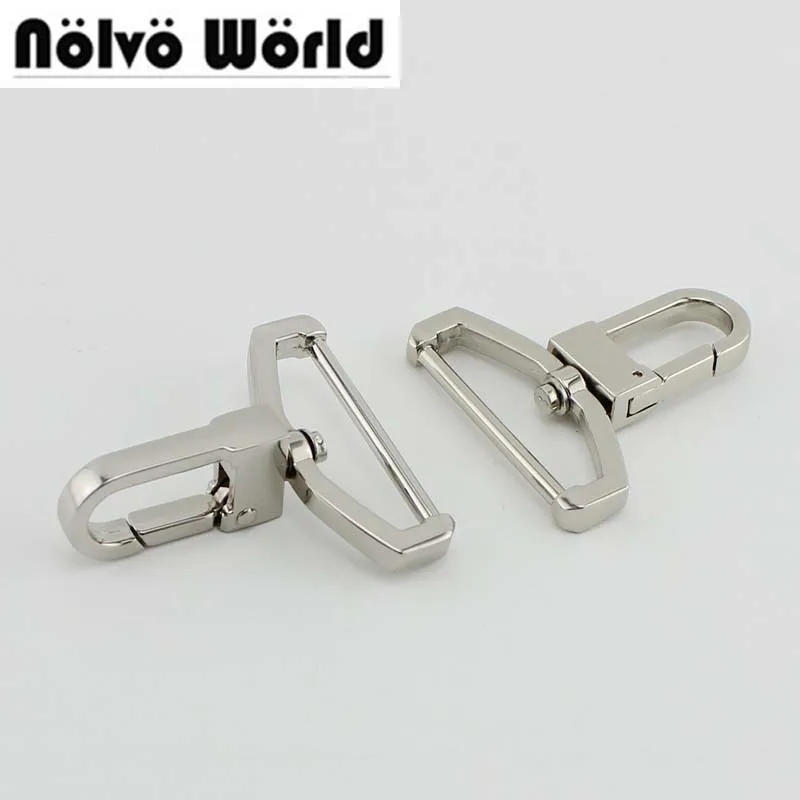 

50pcs 3.8cm 1.5 Inch Gun Silver Top quality hook man bag laptop strap buckle,Swivel clasp for men handbags belts straps