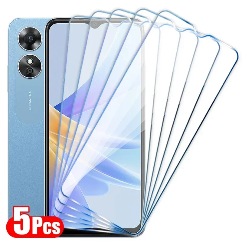 

5 шт. закаленное стекло для OPPO A17 A78 A98 A97 A95 A94 A74 4G A76 A54 A16 A54S Защита экрана для OPPO A96 A15 A73 A53 A93 A72