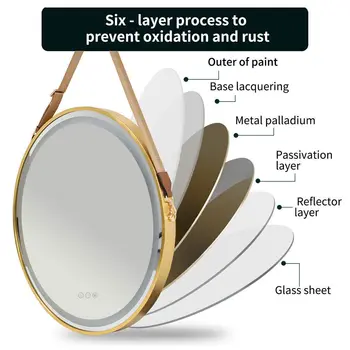 Round LED Wall Mirror - Image 6