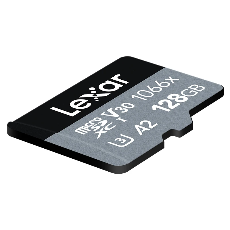 LexarLexar 휴대폰 카메라 드론용  메모리 카드, 마이크로 SD 플래시 TF 카드, A1 V30 1066X, 128GB