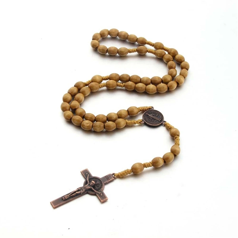 Catholic rosary necklace for men women