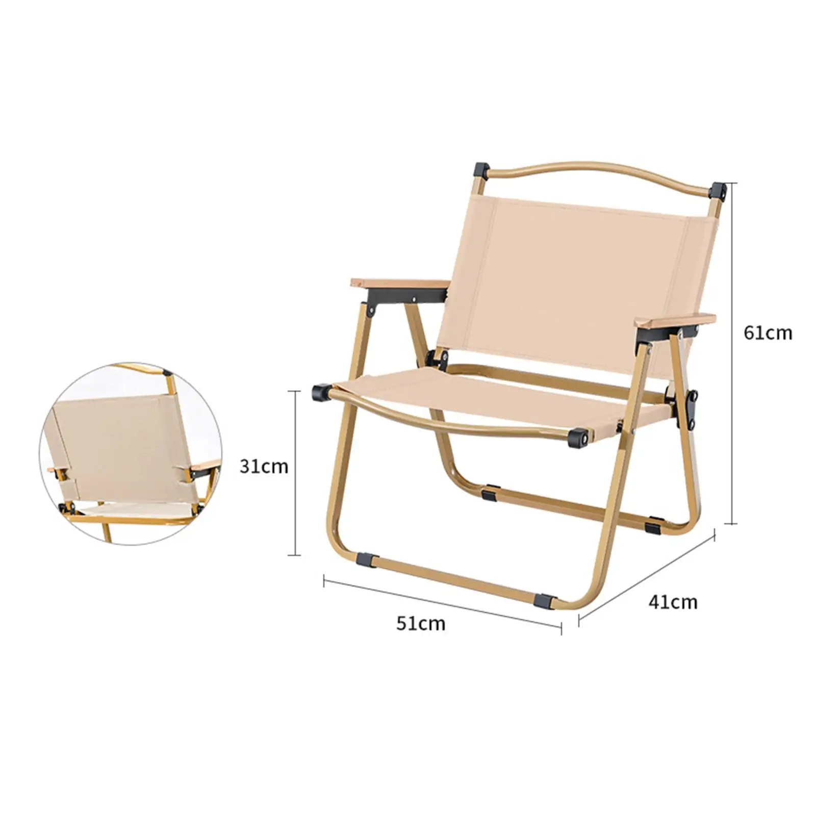 Camping Chair, Fishing Chair, Camping Seat, Folding Chair for Park, Beach,