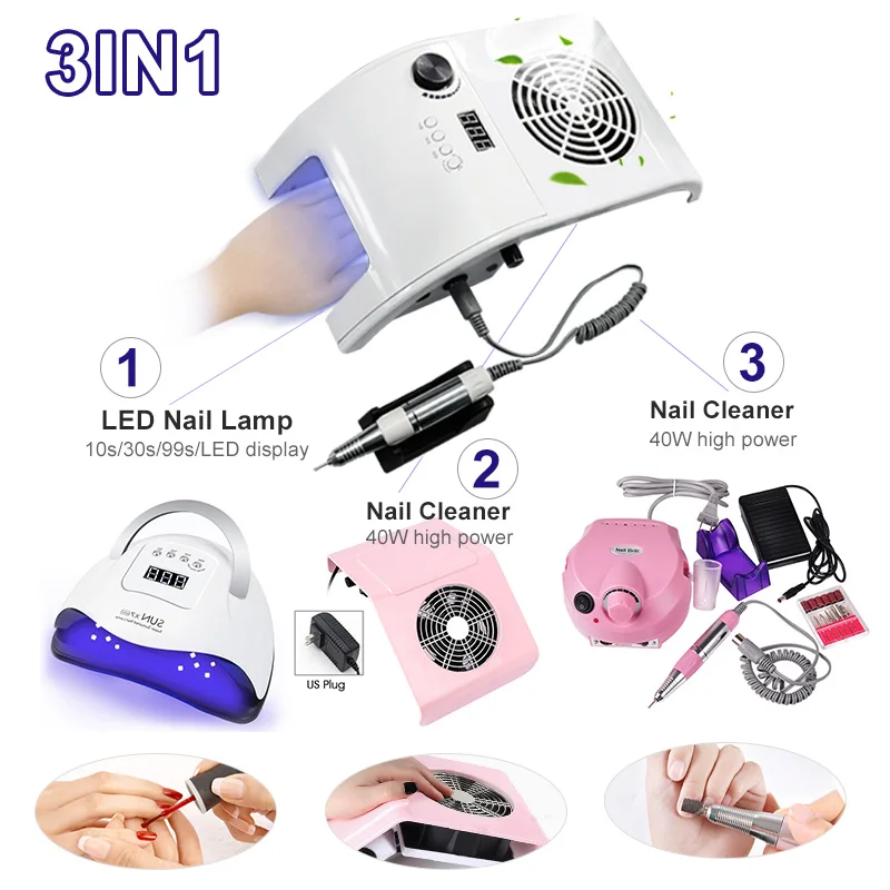 Professional Electric Nail Drill Manicure Nail File, Drill Gel Polish Removal Tool Low Noise Cutter Nail File 6