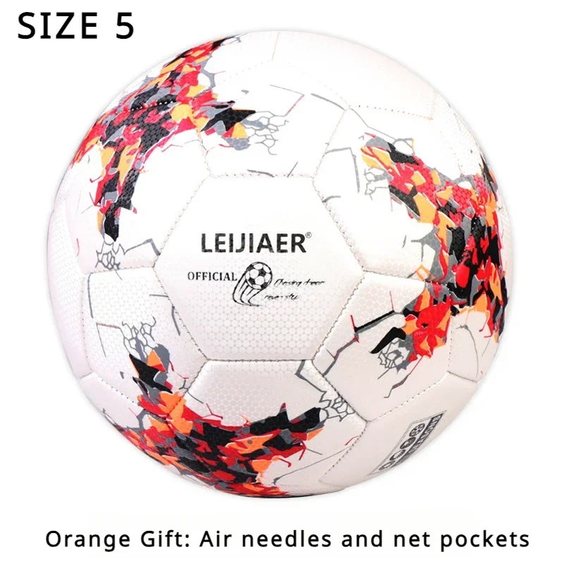 thumbnail image 1 of Balón de fútbol de competición profesional de doble capa, resistente a explosiones, duradero, para entrenamiento de fútbol, tamaño 5, accesorios para equipos, 1 of 5