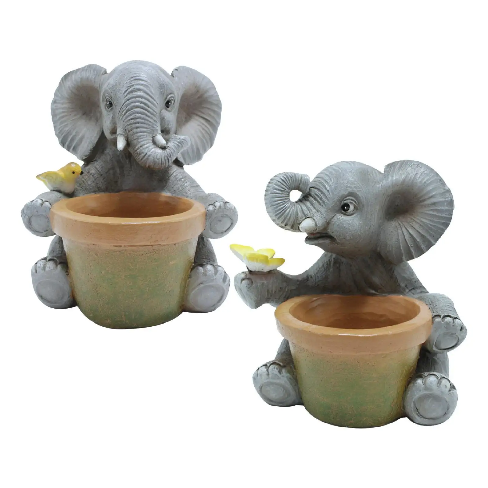 https://ae01.alicdn.com/kf/Sd066e5e1eec84916ba89821b28297c18D.jpg Garden Elephant Statue Planter Plant Pot for Porch Office Indoor/Outdoor