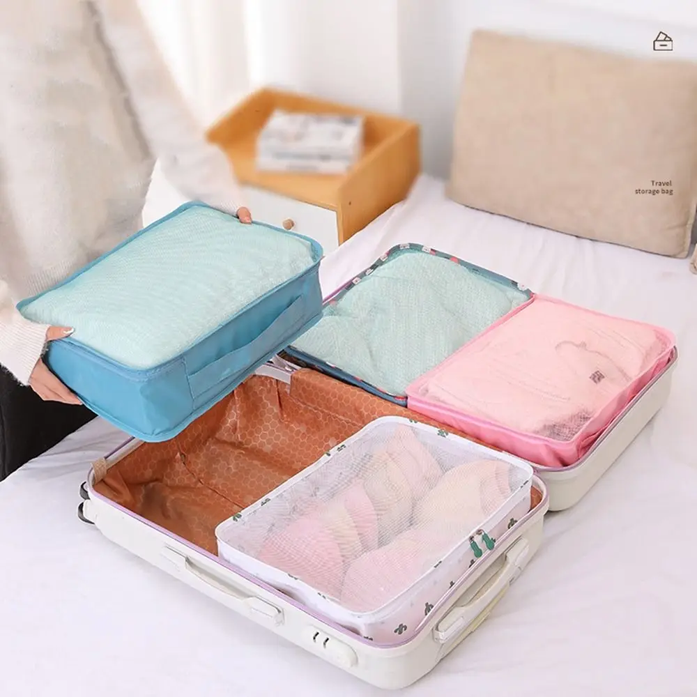 Travel Bag Suitcase Clothes Storage Organizer Large Capacity Mesh Bag Portable Luggage Organizers Travel Clothing Storage Bag 4