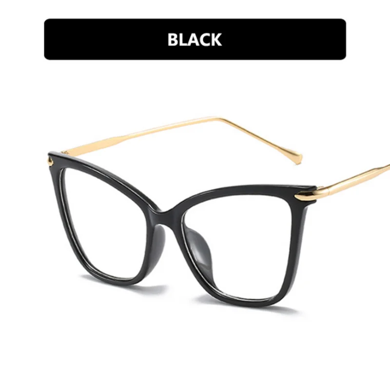 Cat Eye Oversize Frame Clear Glasses Myopia Nerd Spectacles  -0.5 -1.0 -2.0 to -6.0, Big Hyperopia +0.5 to +6.0 5