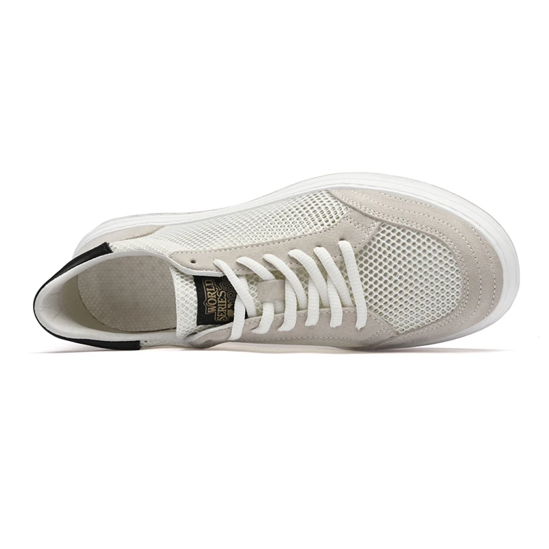 New Men's Casual Board Shoes Mesh Outdoor Casual Walking Breathable Soft Comfortable Foot Sense of Fashion Casual Shoes 4