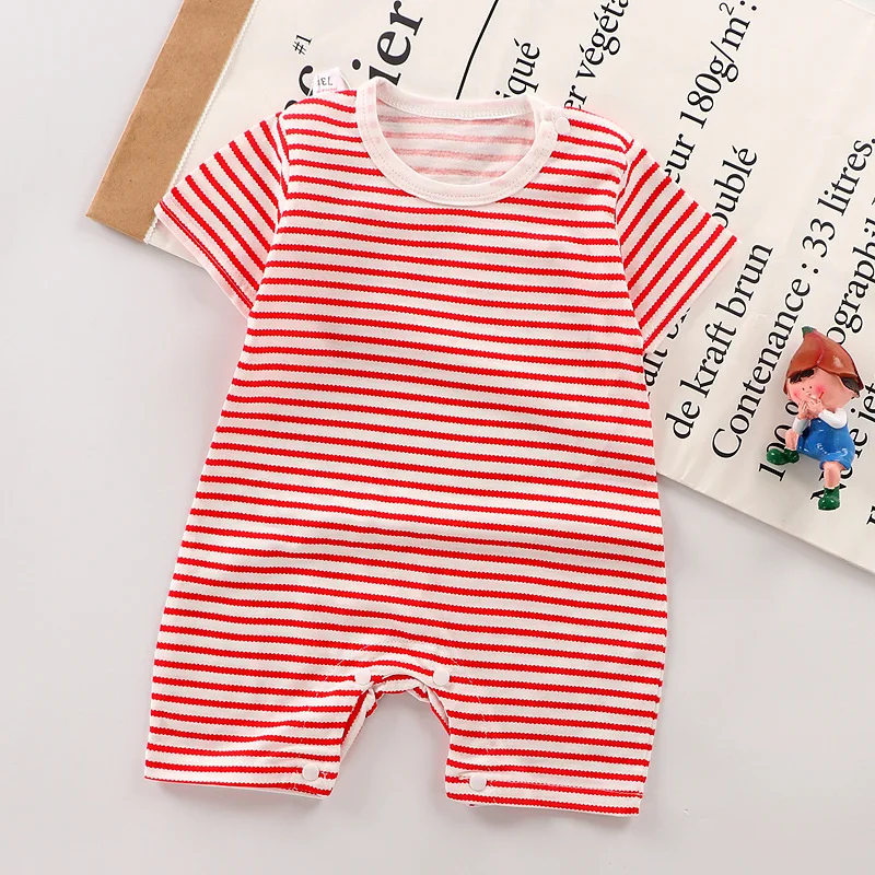 Newborn Baby Boys Girls Cartoon Cotton Kids Rompers Summer Children Infant Body Short Sleeve Girl Jumpsuit Printed Baby Clothes cheap baby bodysuits	 Baby Rompers