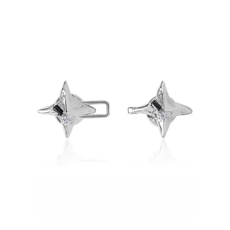 Elegant Adjustable Waist Buckle for Jeans - Four Pointed Star Design