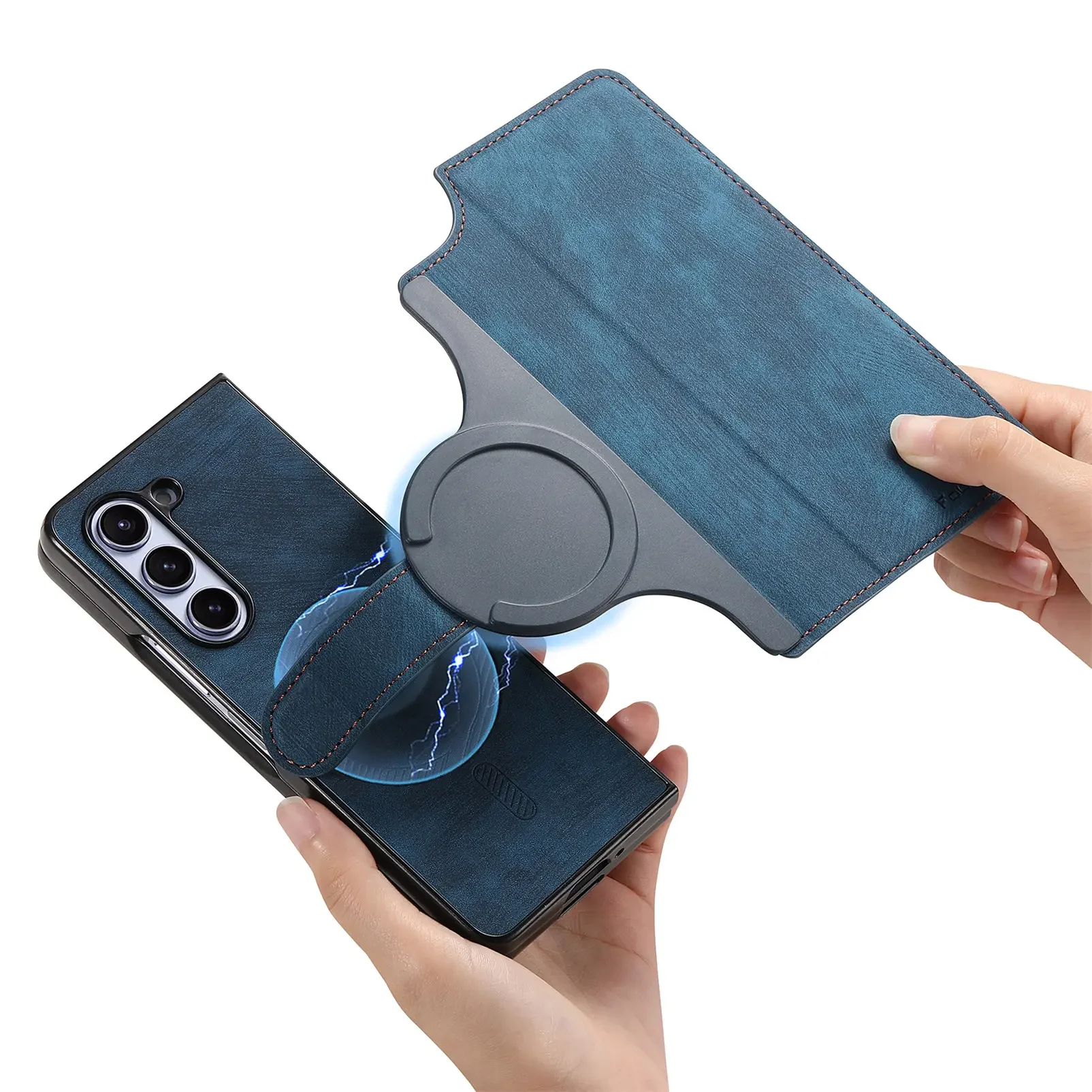 2-in-1 Detachable Wallet Flip Case with Magnetic Cover