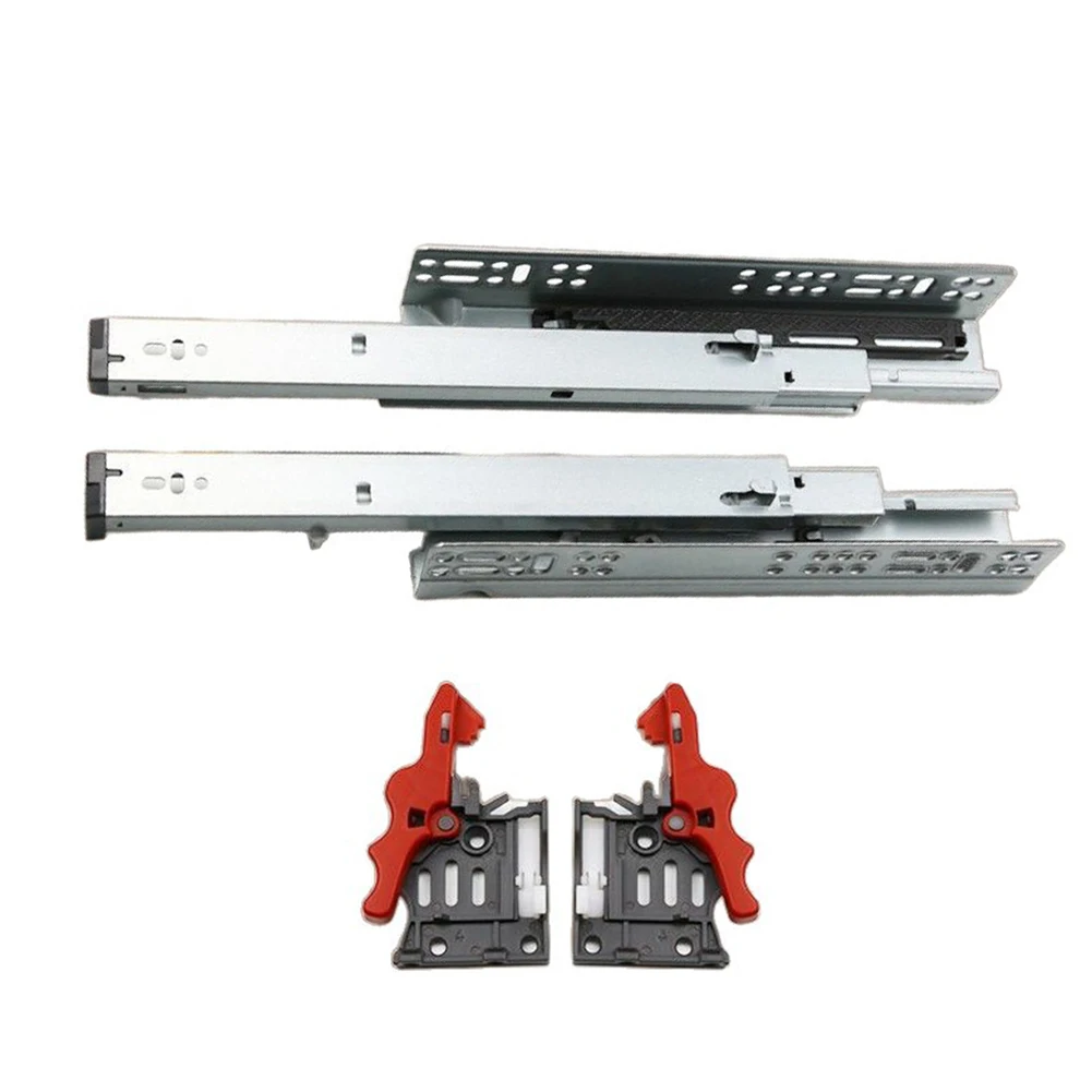 Premium Soft Close Undermount Drawer Runners - 500mm, 35kg Capacity, Full Extension Steel Glides, Zinc-Plated