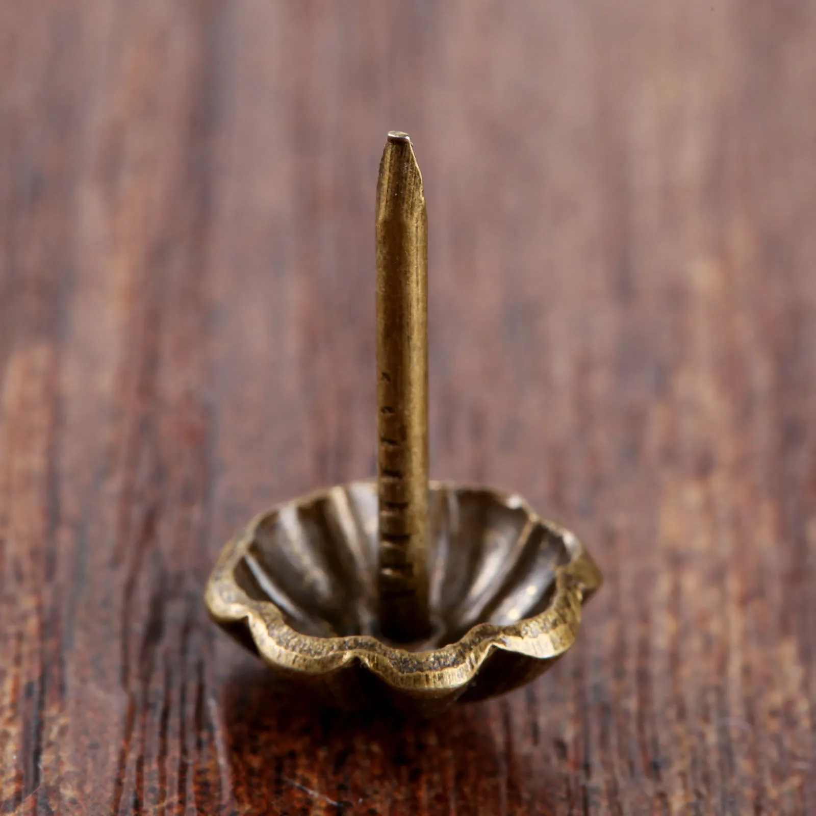 100pcs 11*17mm Antique Bronze Upholstery Nails Jewelry Chest Box Gift Wine Wooden Case Sofa Decorative Tack Stud Pushpin