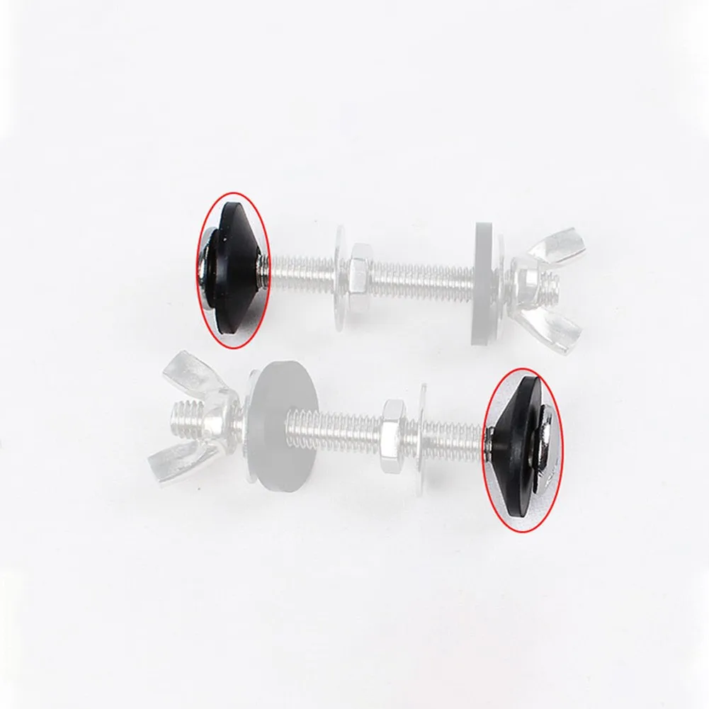 10pcs 6mm 8mm Non Slip Rubber Fittings To Fix Loose Toilet Seats Black Water Tank Screw Sealing Ring M6 M8 Conical Type Gasket