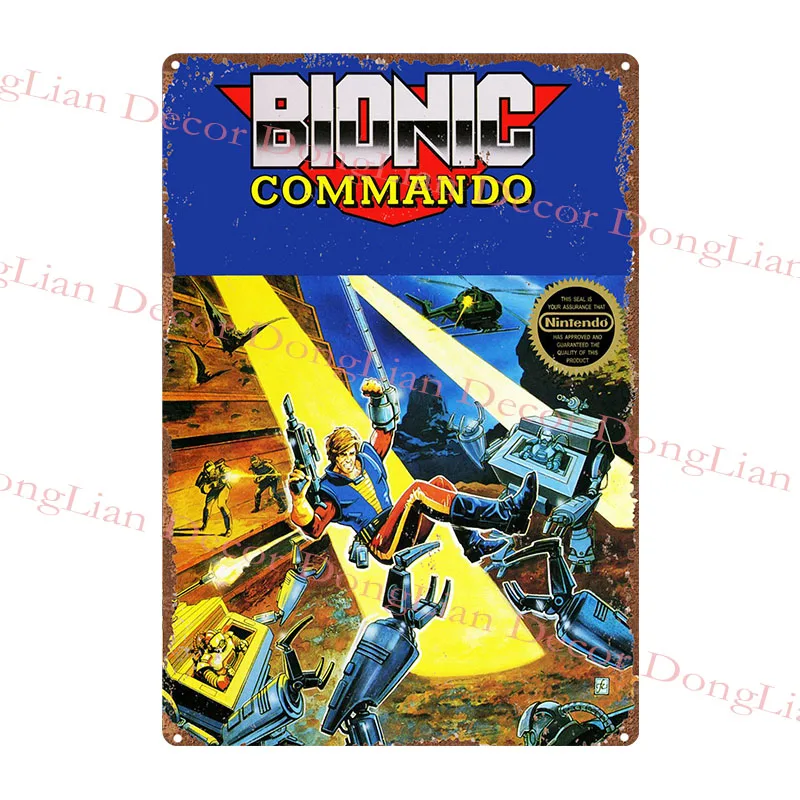 Games Poster Metal Tin Sign Home Bar Club Wall Decor Classic Metal Wall Signs Gamer Vintage Plate Plaque Print Painting - Image 2