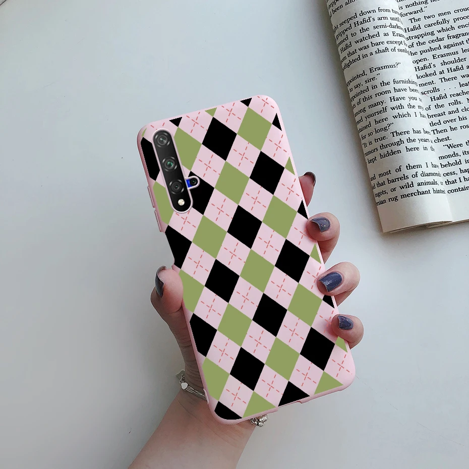Cute Cat Cartoon Painted Phone Case with Soft Bumper