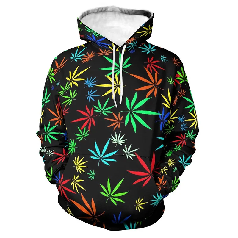 

Green Plant Clover Graphic Hoodie Men Clothing 3D Floral Flower Printed New in Hoodies Sweatshirts Harajuku Fashion y2k Pullover