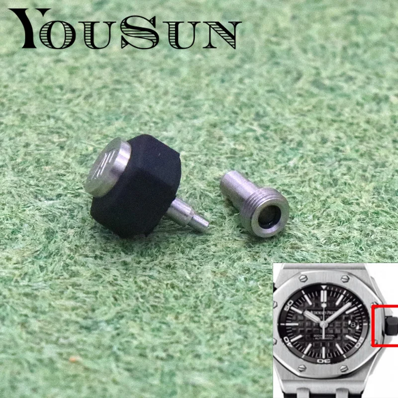 Accessori Per Orologi Testa A Vite In Gomma 7Mm 1 Pz Per Ap Royal Oak Offshore Series Diver Watch Crown Parts Tool