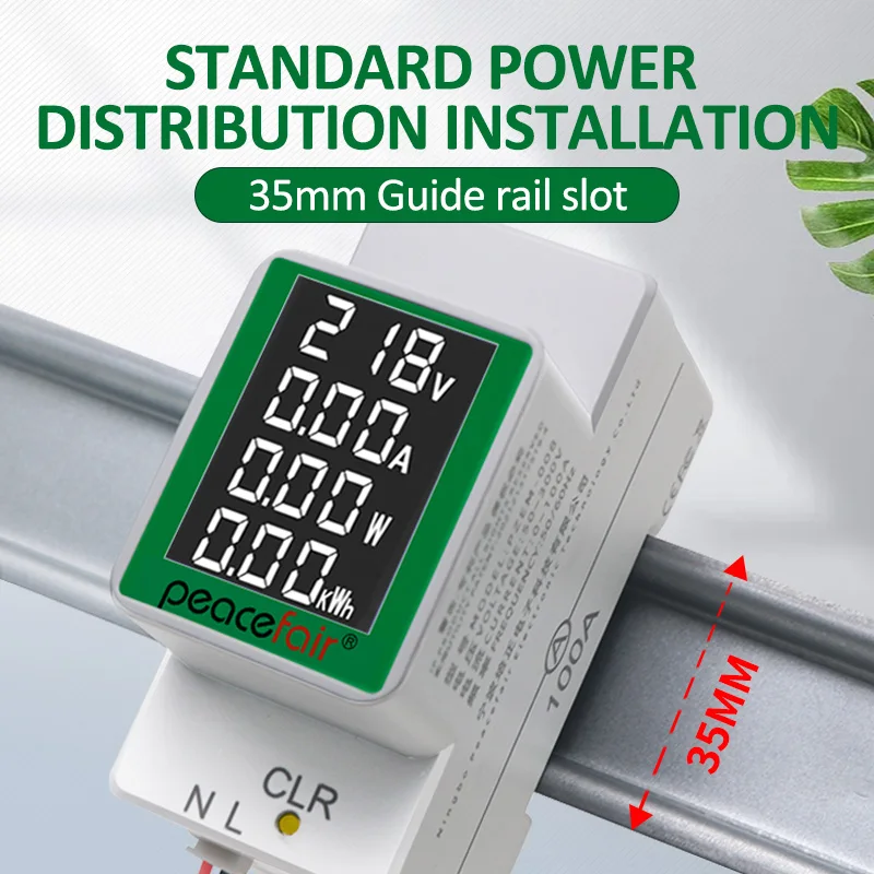 PZEM-008 Din      Ʈ Kwh °    AC 50-300V 100A