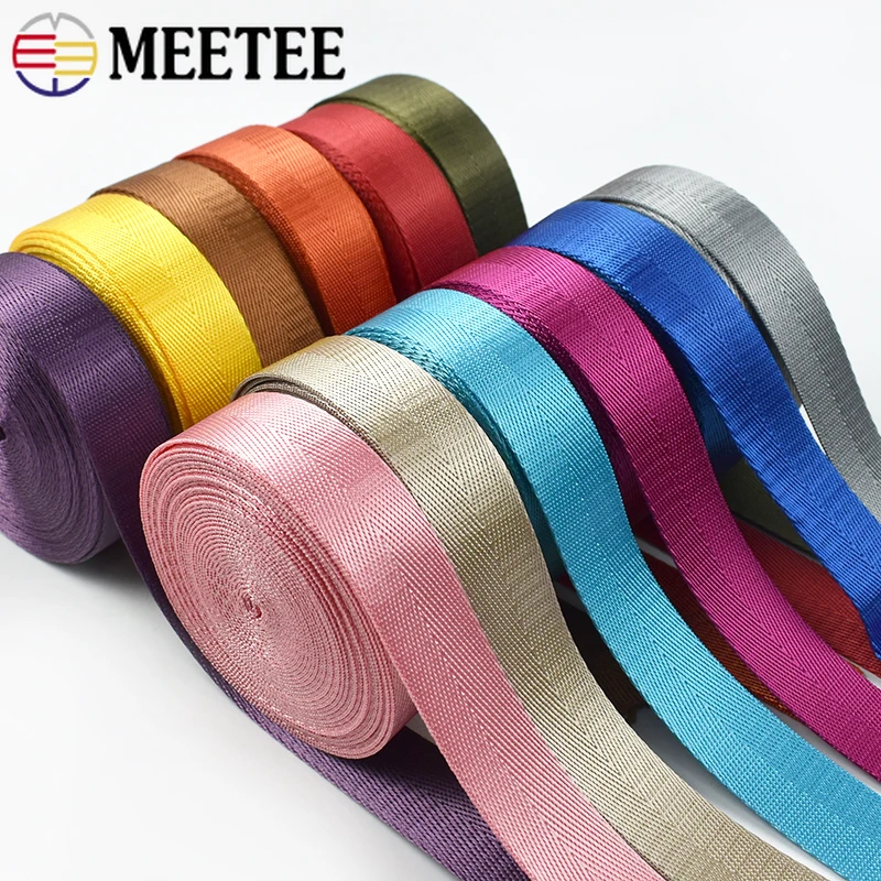 Nylon Webbing Strap Knapsack Strapping DIY Sewing Accessories 2-10M 25mm 1mm Thick