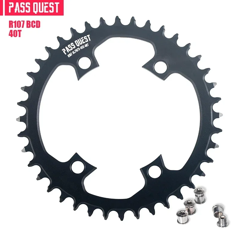 PASS QUEST ラウンドチェーンリング 107BCD Sram ライバル AXS