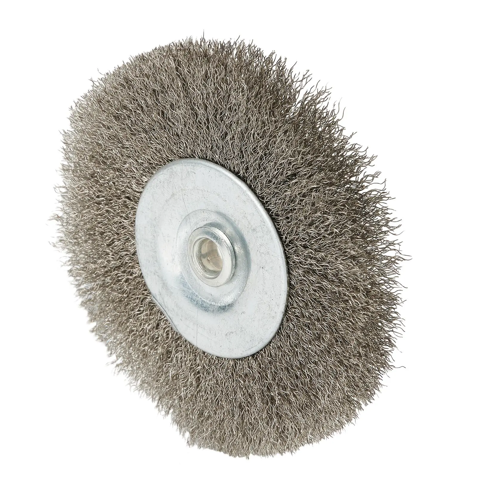 

1Pc Stainless Steel Wire Wheel Brush For Drill Flat Crimped For Angle Grinder 0.52 Inch Bore For Surface Adhesion Treatment