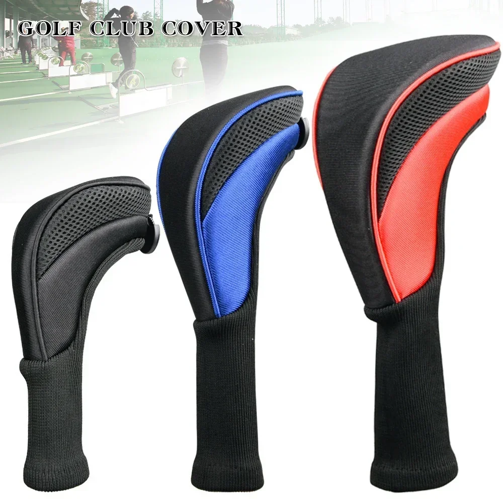 

Headcovers Golf 3 Club Covers Golf 3Pcs/set Accessories Long Head Club Driver Wood Golfing Neck 1 Cover 5 Fairway Portable Woods