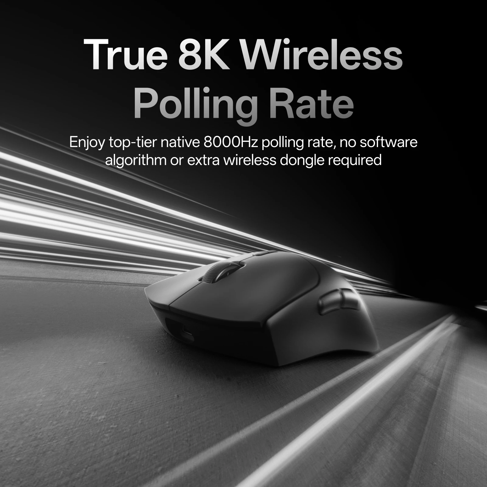 Rapoo VT7 MAX /VT7 ワイヤレスゲーミングマウス 真の8Kワイヤレス