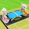 2022 New Forest Animal Family Amusement Park Koala 1:12 Simulation Football Basketball Set Micro Dollhouse Kids Christmas Gift 4
