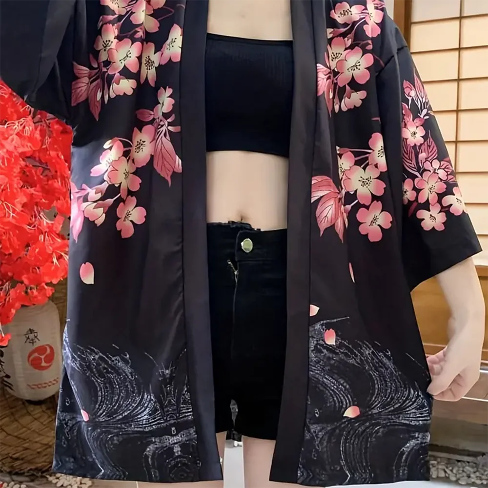 Japanese Kimono Clothes Japanese Traditional Summer Women's Sun Protection Cardigan Mori Fashion Print Soft And Comfortable