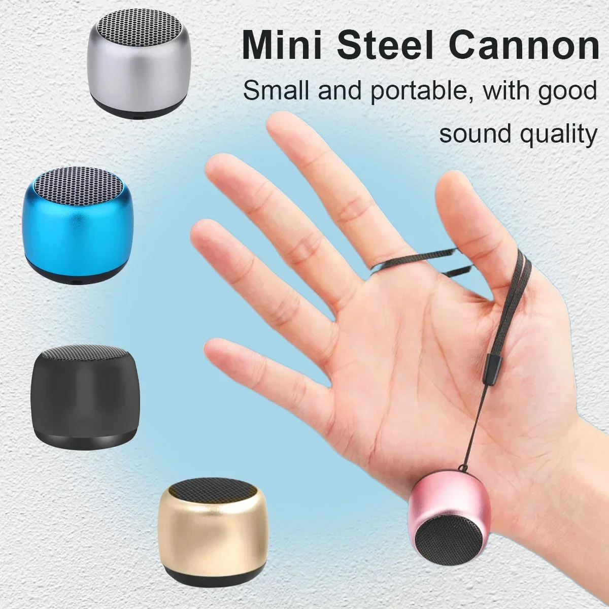 

Mini USB Outdoor Subwoofer Speaker Audio Player Speaker Microphone M1 Portable Bluetooth Speaker Music Stereo Surround