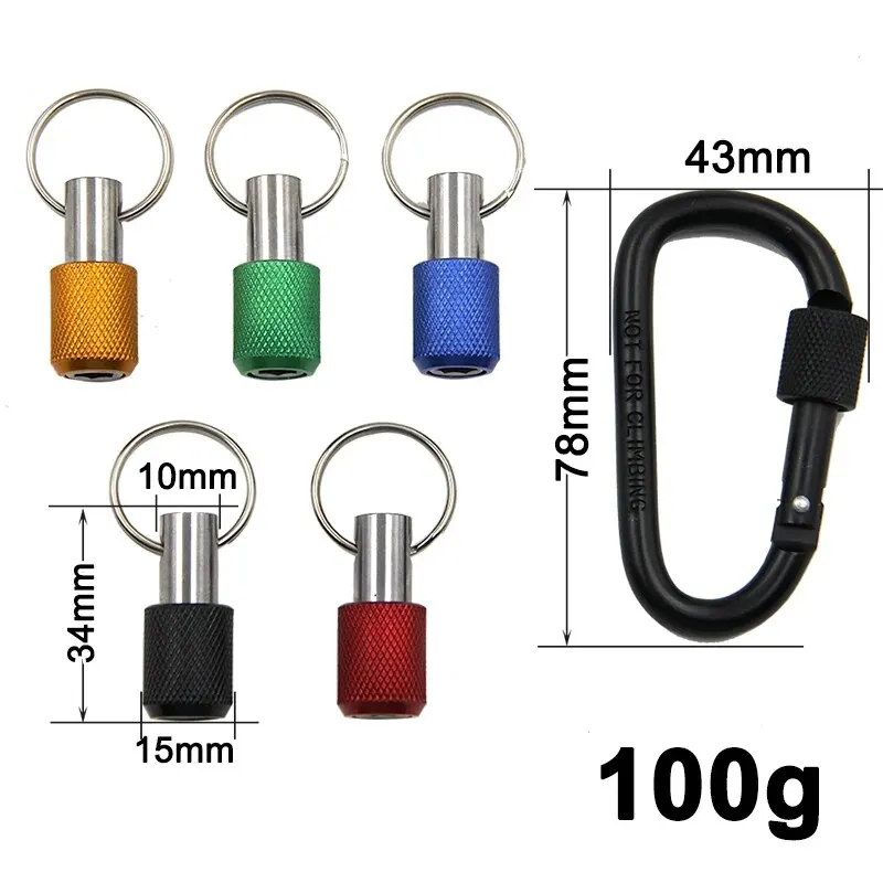 Screwdriver Tool Set 5pc Color Keychain Quick Change Extension Rod 1/4 Hexagonal Handle Screwdriver Head Quick Release Sleeve Conversion Rod