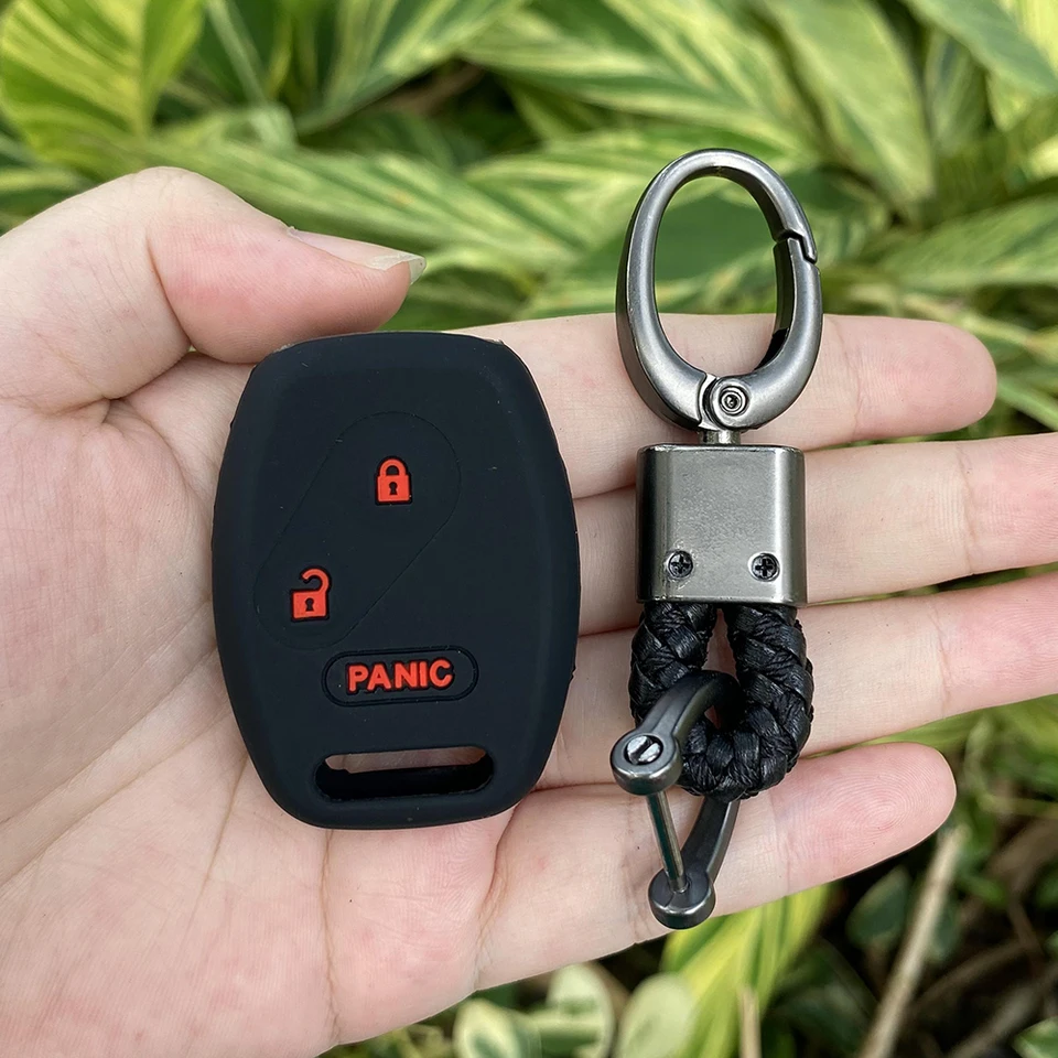 Genuine Carbon Fiber Key Fob Cover For Honda Accord Civic CR-V CRV