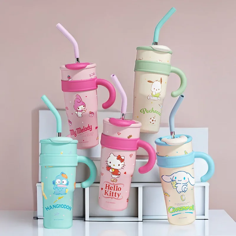 

700/1200ml Sanrio Vacuum Cup Cute My Melody Sippy Water bottle Thermos Flask Stainless Steel High Capacity Insulated Mug Gifts