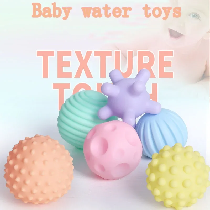 Baby Toys Hand Grip Balls Stroke Balls Tactile Sensory Baby Grip Soft Rubber Balls educational toys for children toddler toys 5