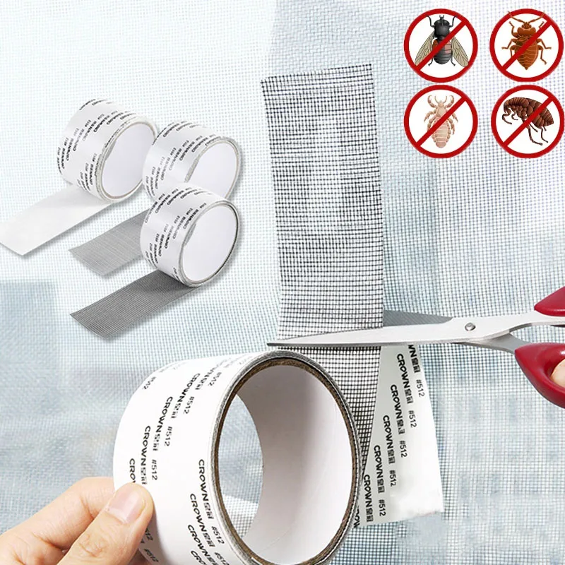 

Window Screen Repair Patch Self Adhesive Mesh Tape Portable Anti Insect Mosquito Net Broken Hole DIY Repair Patches Strong Tape