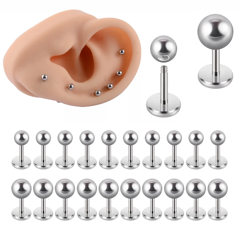 Surgical Steel Earring 4mm Bar Length 10pcs/lot For BTragus Cartilage Daith Helix Stud Piercing Lip Studs Body Jewelry piercing jewelry body piercing jewelry body jewelry ear piercing jewelry body piercing earrings metal jewelry