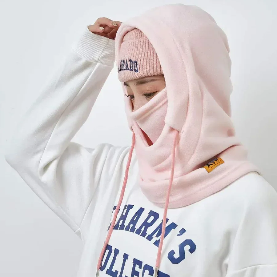 Winter Polar Coral Hat Fleece Balaclava Men Face Warmer Beanies Thermal Head Cover Tactical Military Sports Scarf Caps