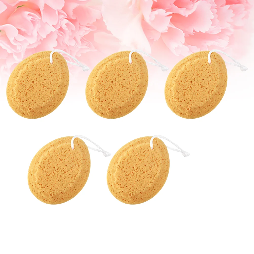 5pcs/10pcs Soft Shower Sponges Honeycomb Bath Exfoliating Sponge Body Scrubber With Hanging Rope Cleansing (Random Pattern) 6