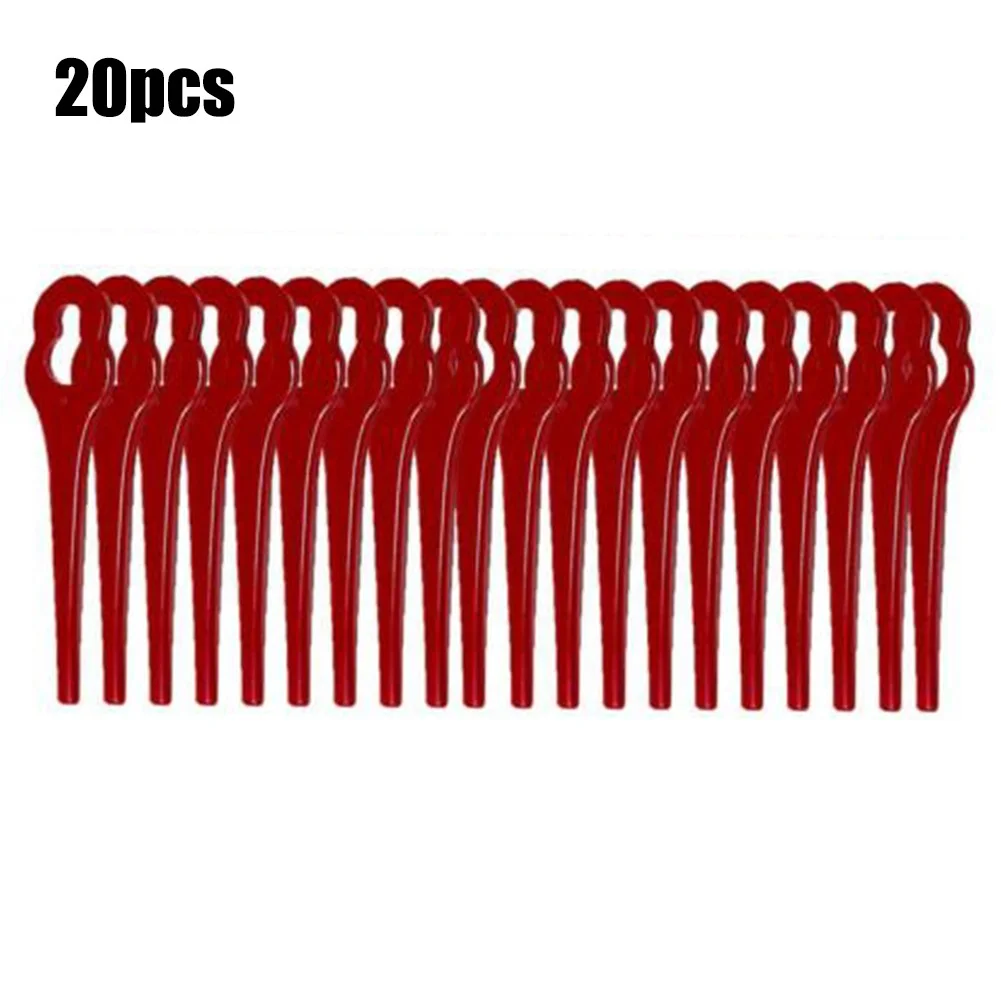 

20pcs 68888Plastic Blades Grass Trimmer 588888Replacement Knives For IKRA HURRICANE HATI 18 Li Battery Lawn Trimmer Garden Tool