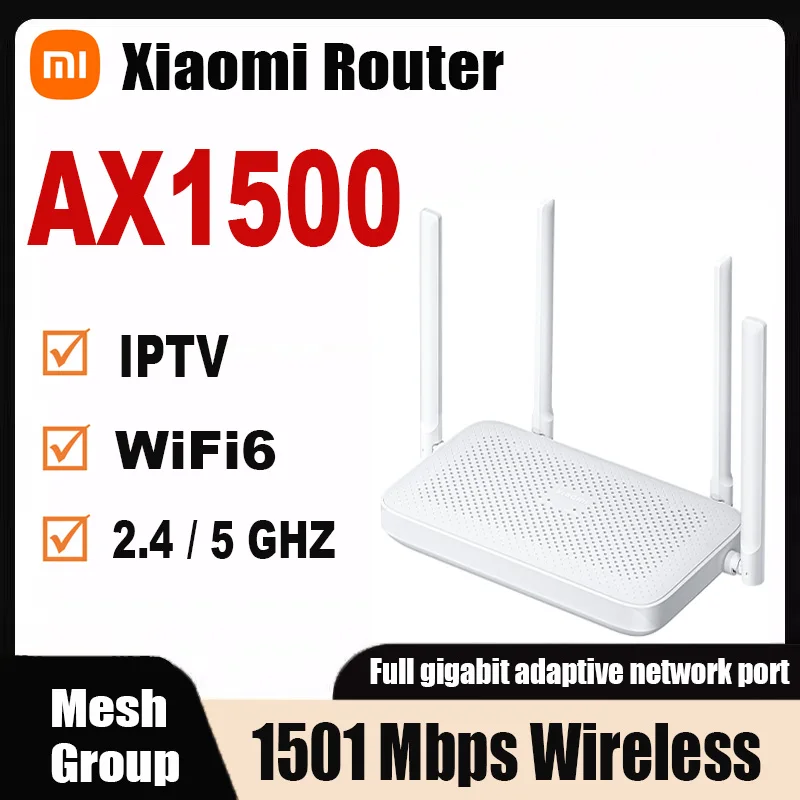 Xiaomi-Router-AX1500-2-4-5GHz-WiFi-6-1500Mbps-Mesh-System-Work-with ...
