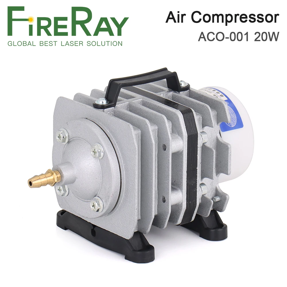 FireRay 20W ACO-001 Air Compressor 20L/Min Electrical Magnetic Air Pump for Co2 Laser Engraving and Cutting Machine