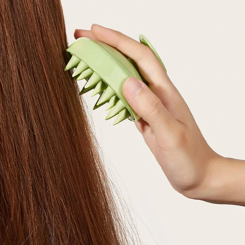 Silicone Combs Wet and Dry Scalp Massage Brush Head Cleaning Adult Baby Soft Household Bath Hair Care Styling Tools Accessories