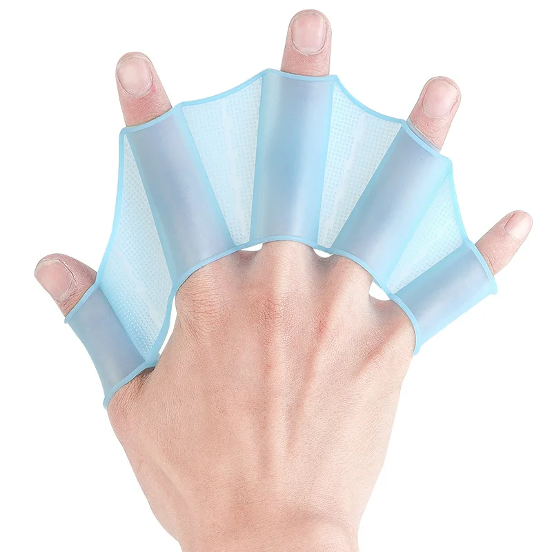 Swimming Flippers Swimmer's Silicone Fingers Flexible Duck Feet For Children And Adults Freestyle Trainer Hands And Feet Paddling Hands