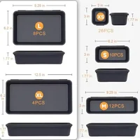 Tool Box Organizer Tray  Set XL L M S XS Sizes Premium Quality Interlocking Design Rolling Toolbox Drawer Organization 2